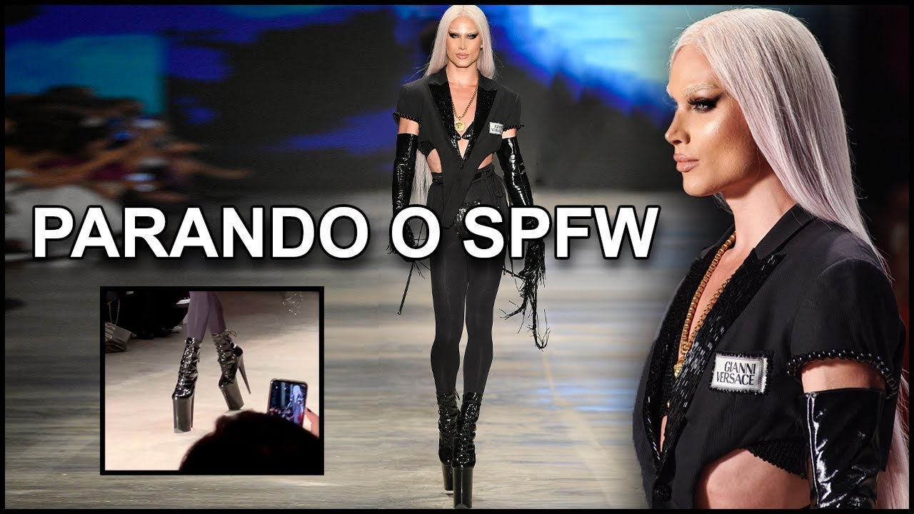 DESFILEI NO SPFW DE SALTO 30 CM