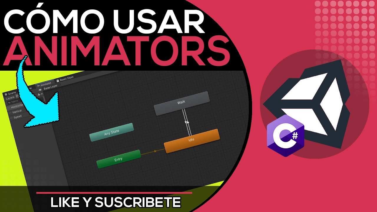 TRANSICIONES Entre ANIMACIONES Con ANIMATORS - Tutorial Unity Español