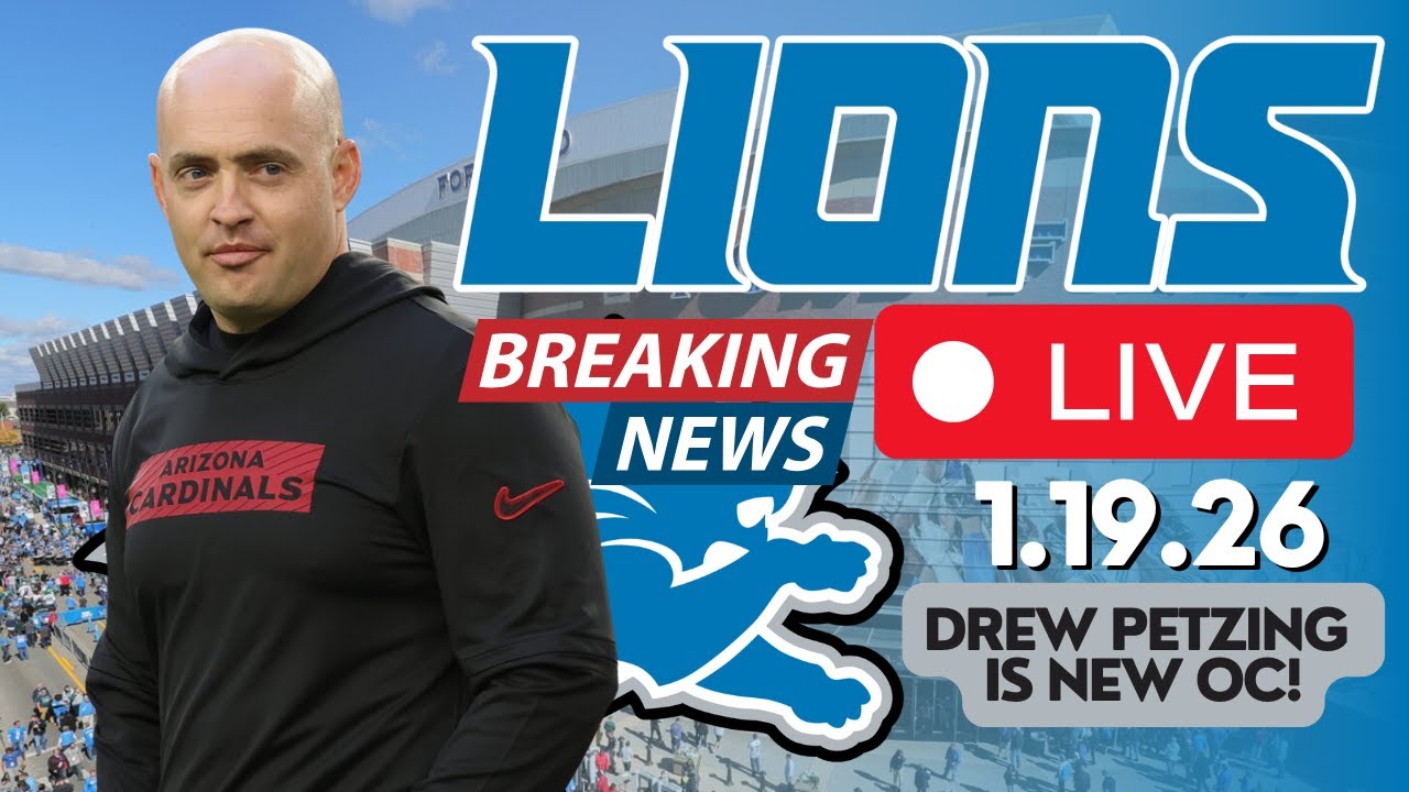 Detroit Lions Weekly 1.19.26: Drew Petzing is New OC????