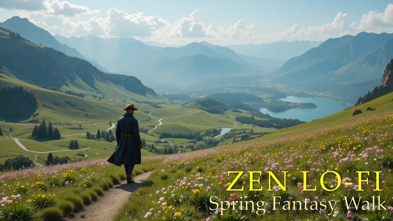 🎮 Spring Fantasy Walk │ Calm Flow Lo‑Fi for Open‑World Exploration & Focus