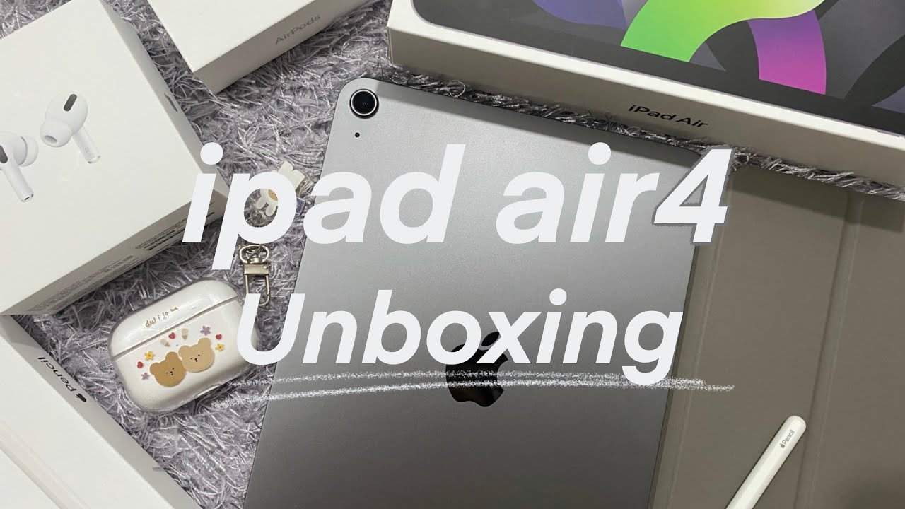 [Unboxing] 애플 주문 취소?  아이패드 에어4 스페이스 그레이 + 에어팟 프로 + 애플 펜슬까지!! l 신학기 프로모션 ~ 3/16월 까지 막차타기 l #아이패드에어4
