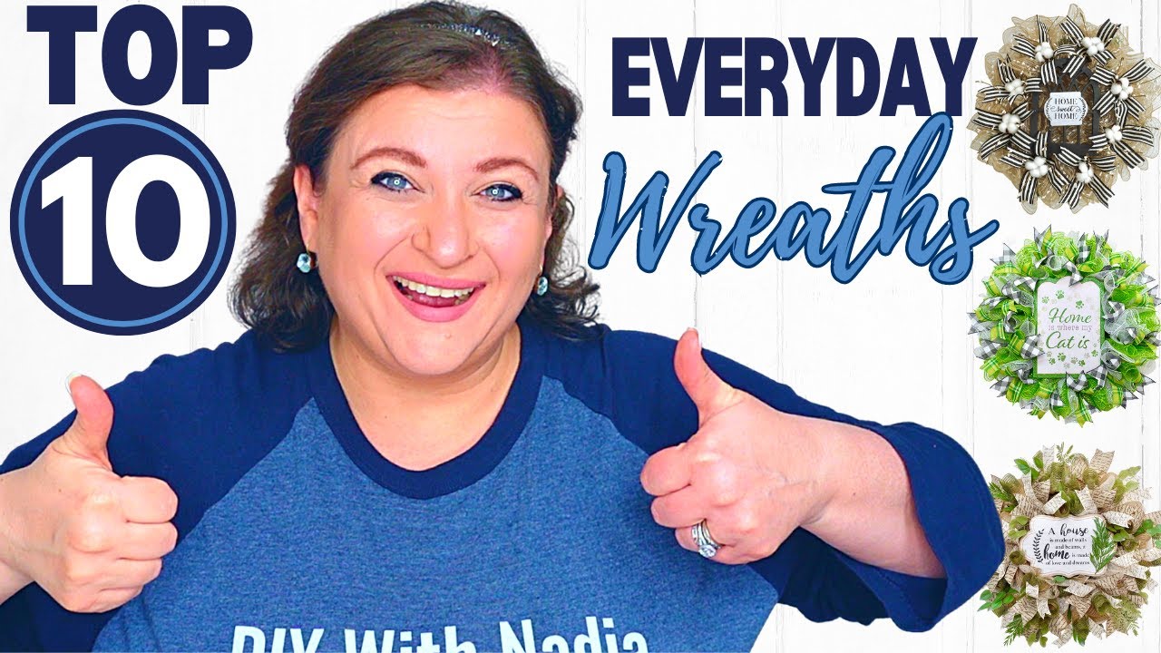TOP 10 EVERYDAY WREATHS | How to make a wreath | YEAR ROUND Door Decor