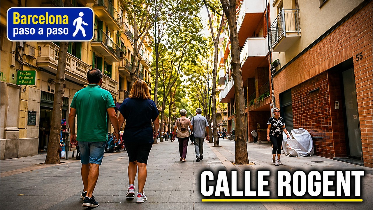 Calle Rogent | Sant Martí | Barcelona Walking Tour | Spain Virtual Tour