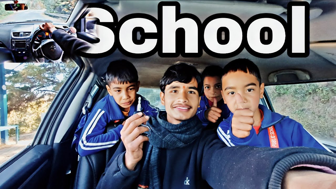 Piyush Aarav Divya Come From School