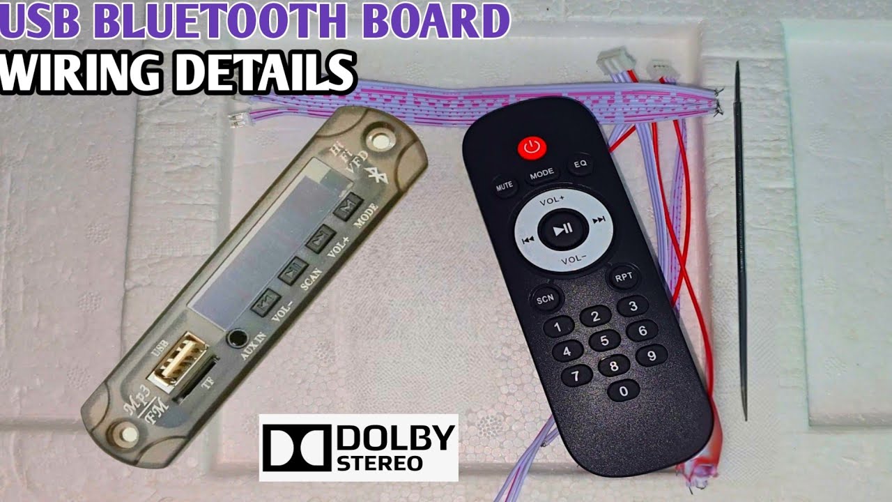 USB BLUETOOTH Board WIRING Details in Tamil |5.1 Amplifier module wiring | 5volt PSW #123electronic