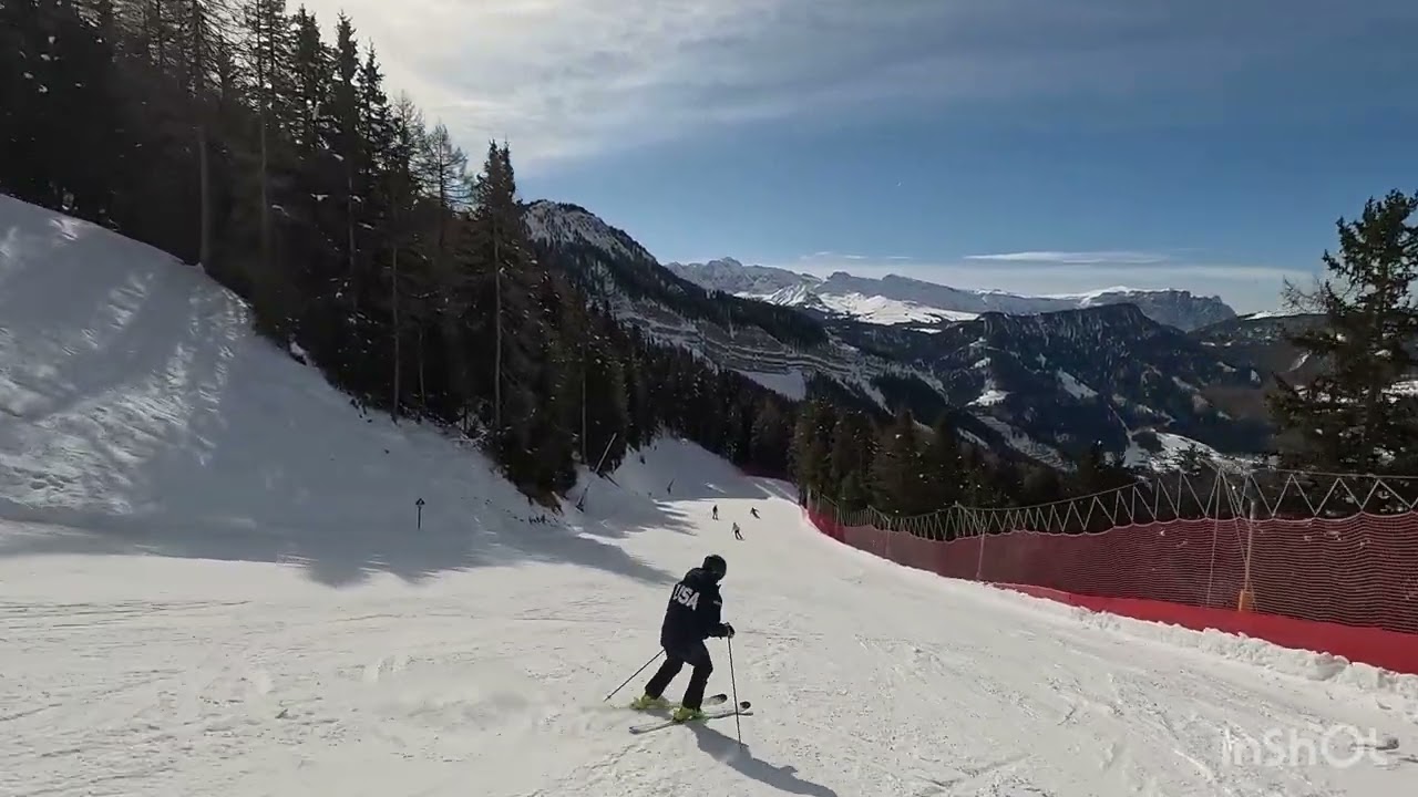 La Longia Piste. One of the Legendary 8 Pistes in Val Gardena , Italy. Nicknamed The Fairytale Run