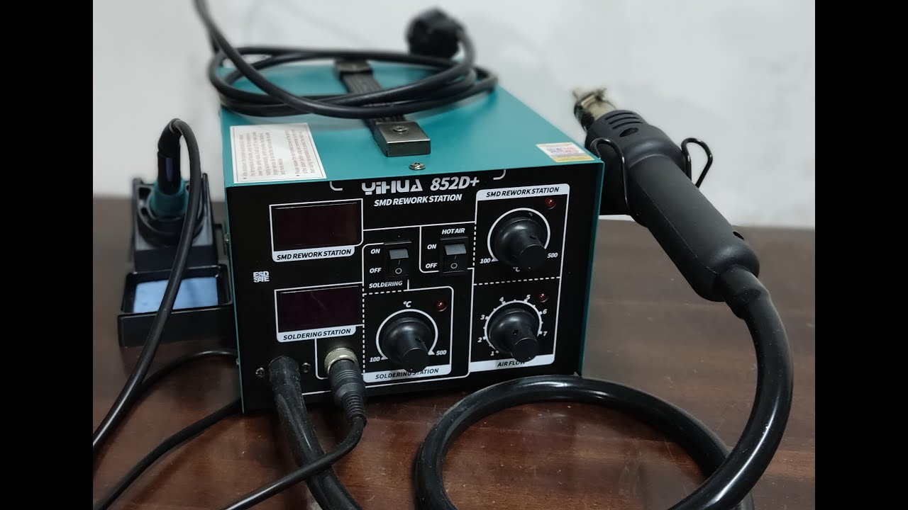 Паяльная станция 2в1 yihua 852d+