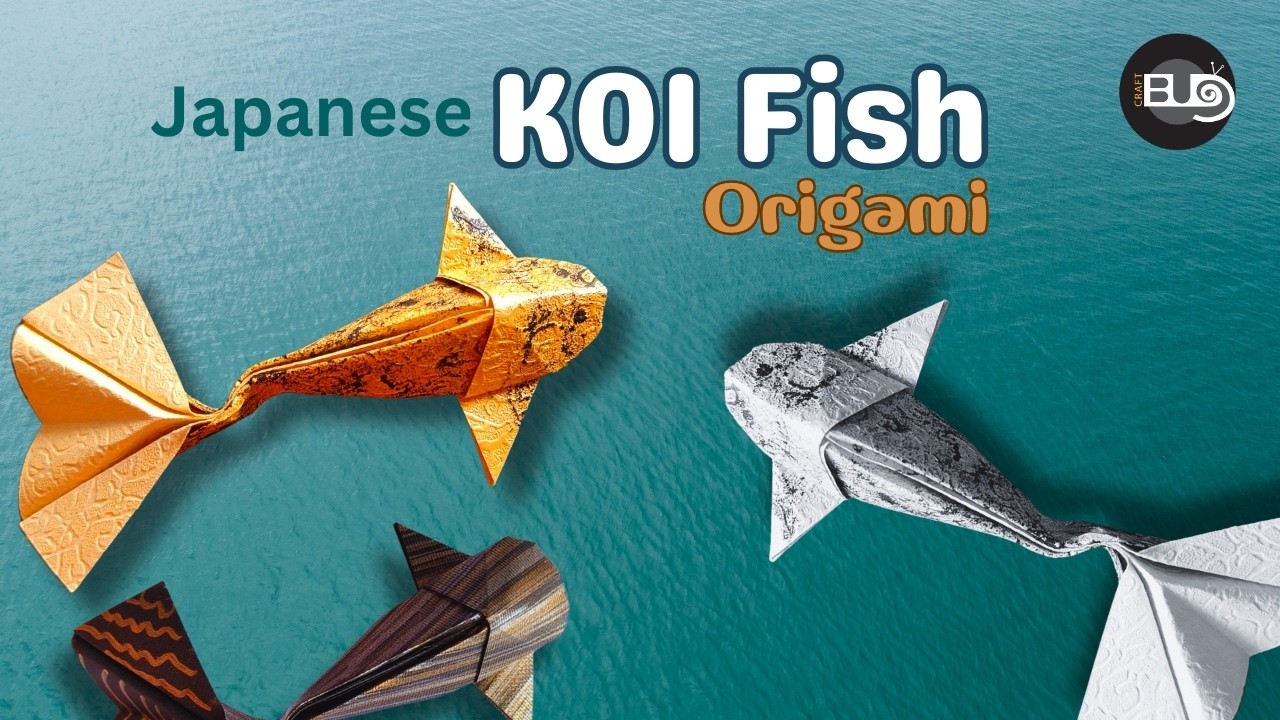 DIY Origami Paper Koi Fish 🐠Easy japanese Origami Koi Fish Tutorial | How to Make Origami Koi Fish |