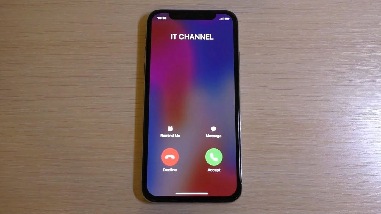 iPhone X White Incoming Call