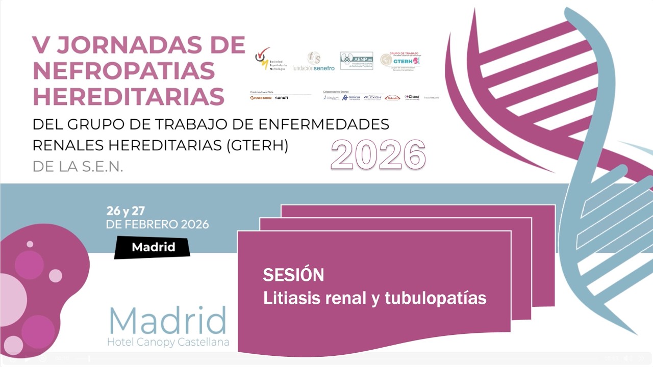 Sesion Litiasis renal y tubulopatías GTERH 2026