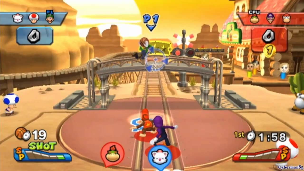 Mario Sports Mix [Part 9 - Basketball ~ Flower Cup]