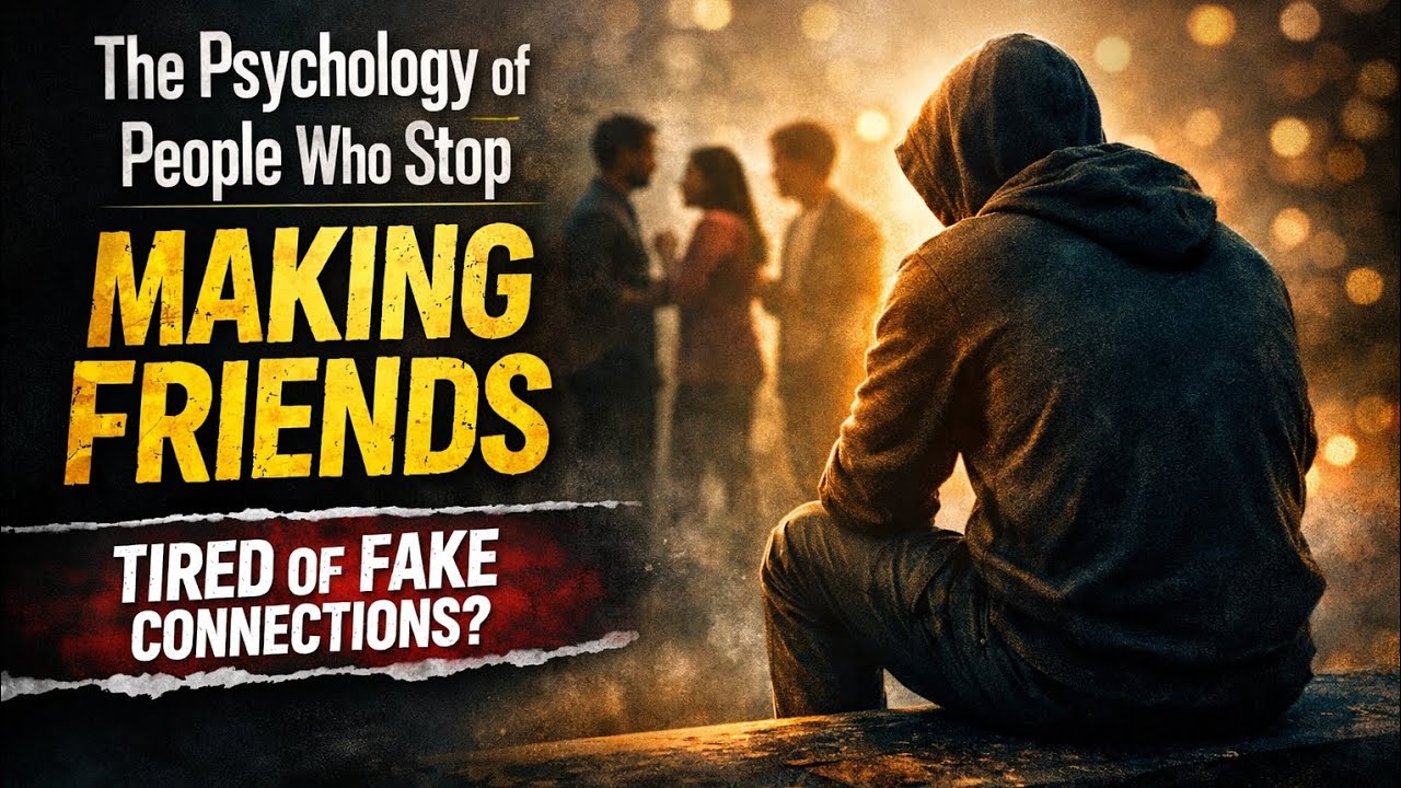 The Psychology of People Who Stop Trying to Make Friends | Hidden Emotional Truth