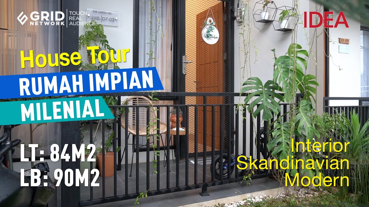 House Tour - Desain Rumah Minimalis 90 M2 | Rumah Milenial Modern Tropis | IDEA RUMAH