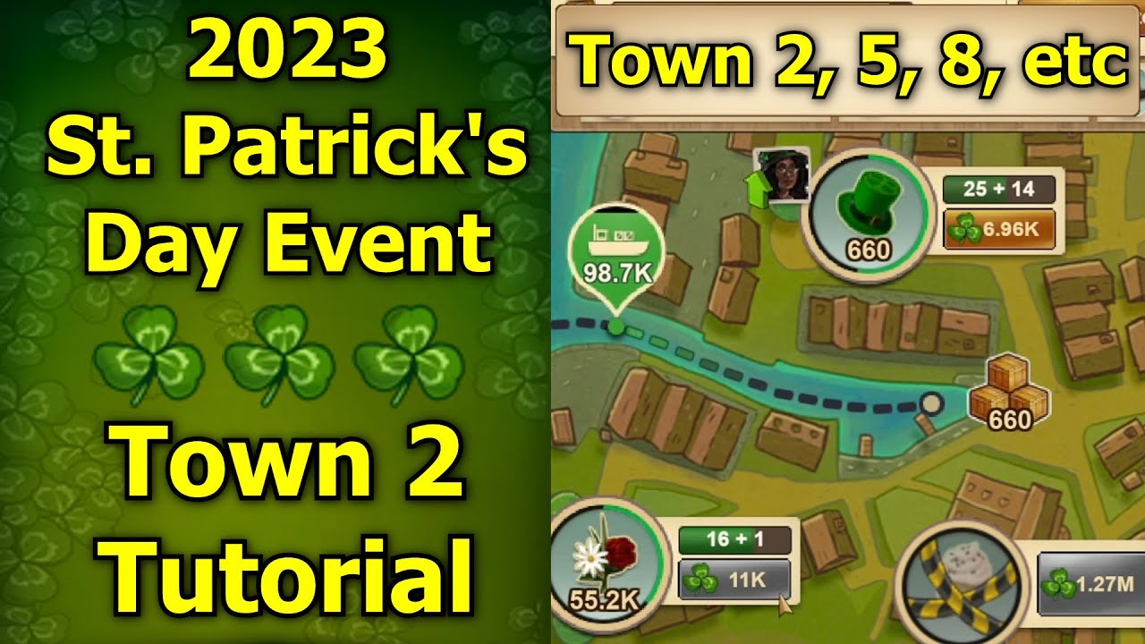 Forge of Empires: 2023 St. Patrick's Day Event - New Town 2 Tutorial! How to Easily Complete Town 2!
