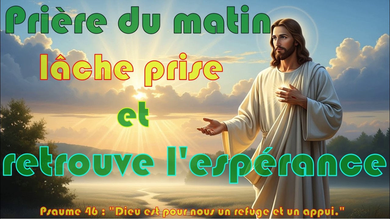 Prière du matin : lâcher prise , retrouver l'espérance | Méditation chrétienne pour les cœurs brisés