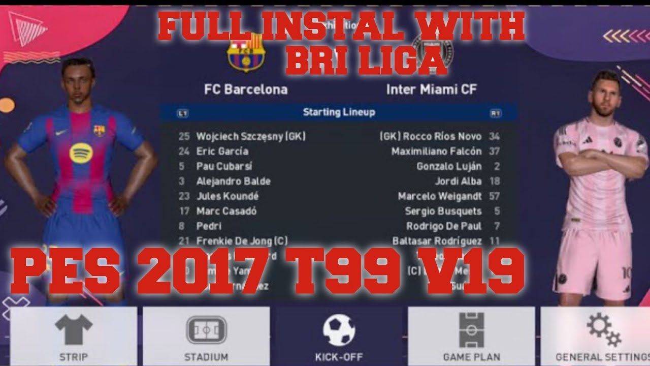 PES 2017 T99 PATCH V19 FULL INSTAL