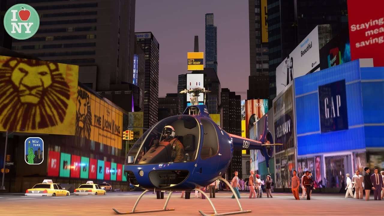 MSFS2020 GUIMBAL CABRI G2 In New York City 4K