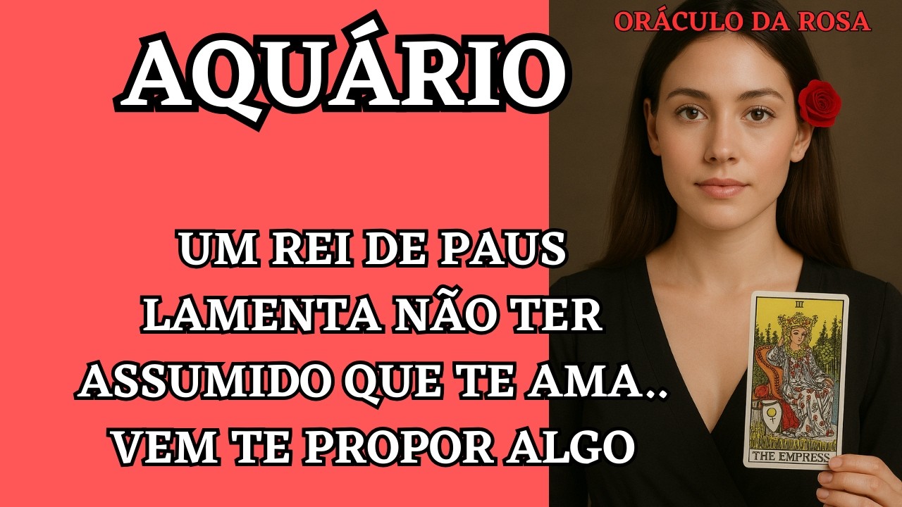 Aquário - Um Rei de Paus lamenta não ter assumido que te ama.. vem te propor algo