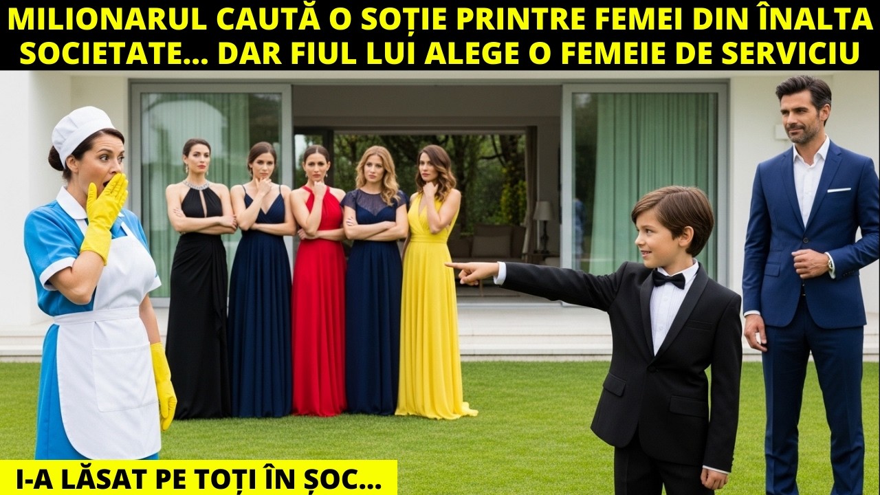 MILIONARUL CAUTĂ O SOȚIE PRINTRE FEMEI DIN ÎNALTA SOCIETATE… DAR FIUL LUI ALEGE O FEMEIE DE SERVICIU