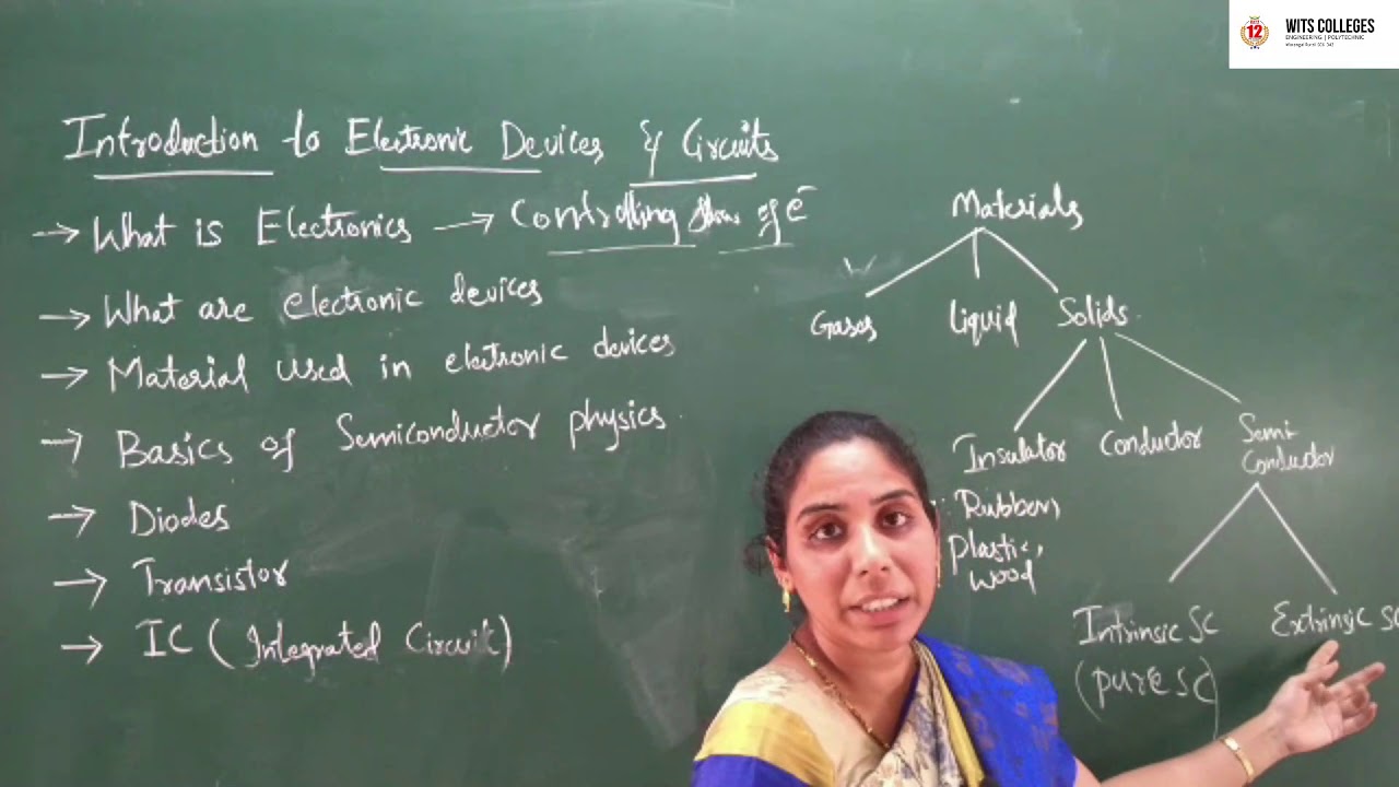 BASICS OF ELECTRONICS DEVICES & CIRCUITS LECTURE 1// WITSCONNECT