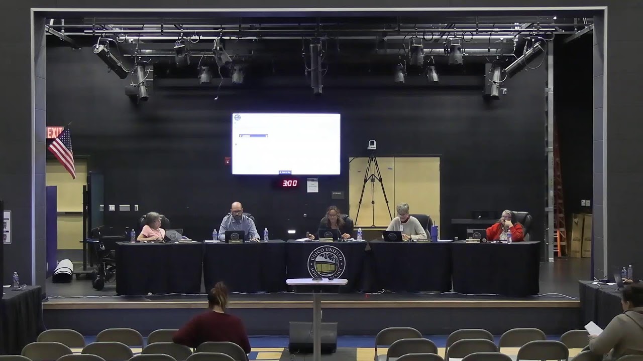 Chico Unified School District Board of Education Meeting 1/21/2026