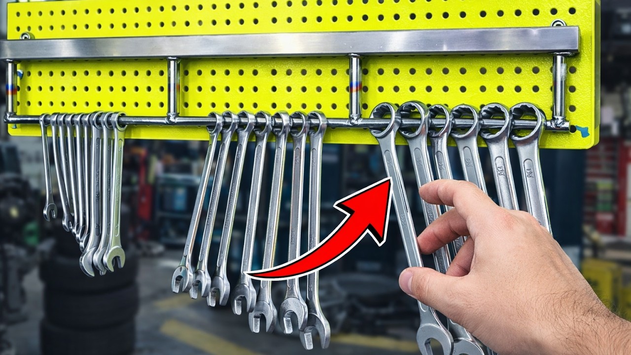 Stop Losing Wrenches! DIY Metal Wrench Rack (Easy Welding Project)