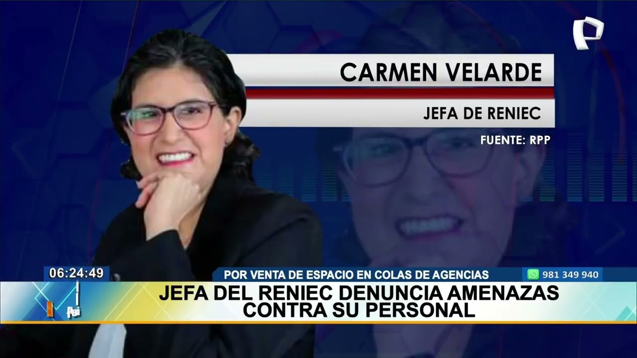 Jefa de Reniec denuncia amenazas contra su personal por venta de espacio en colas de agencias