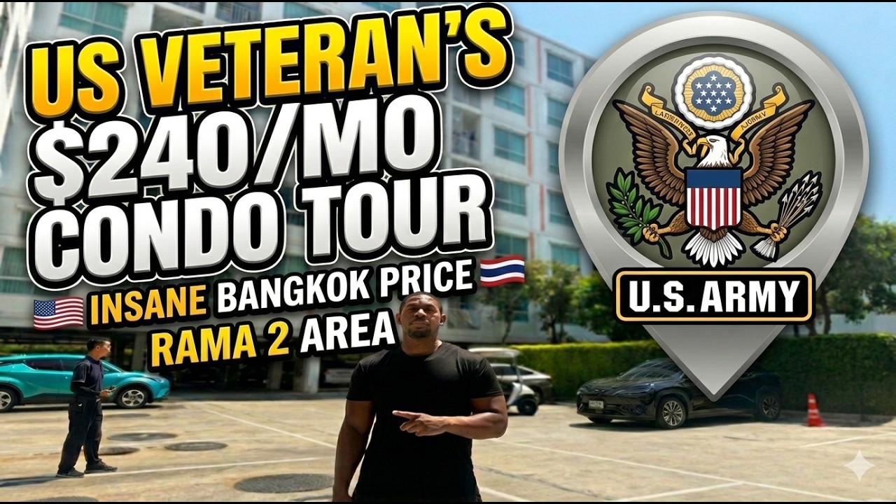 16-Year Army Vet's $240 Bangkok Condo Tour!