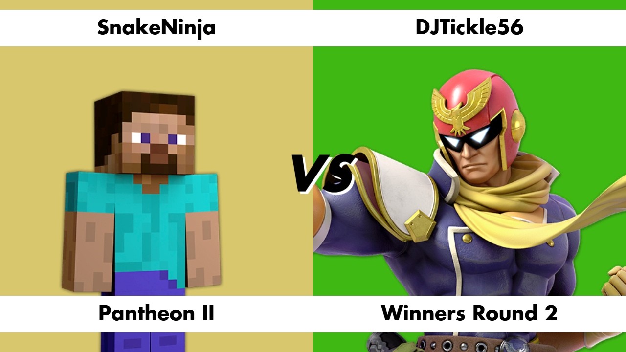 SnakeNinja (Steve) vs DJTickle56 (Captain Falcon) - Pantheon II Winners Round 2