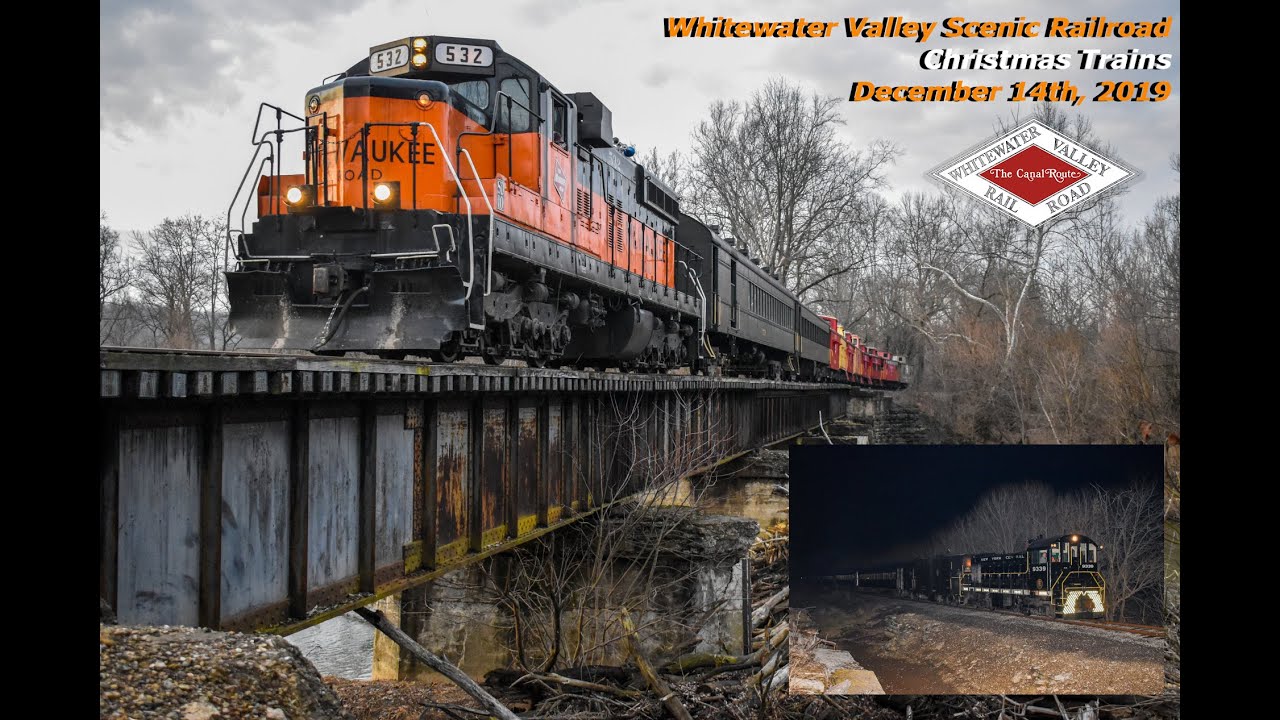 Christmas Trains on the Whitewater Valley Scenic Railroad: 12/14/2019