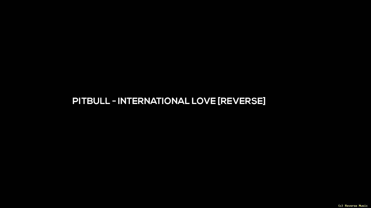 Pitbull   International Love