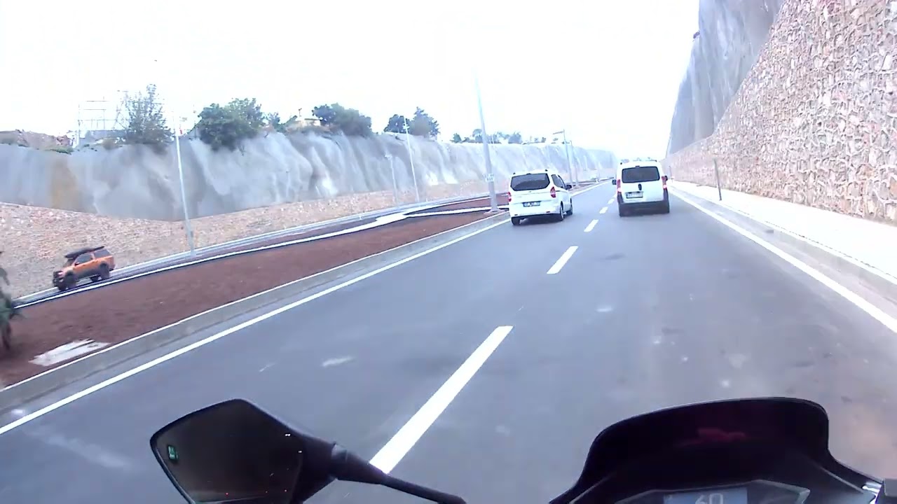 Yeni açılan Mahmutlar çevre yolu Alanya 