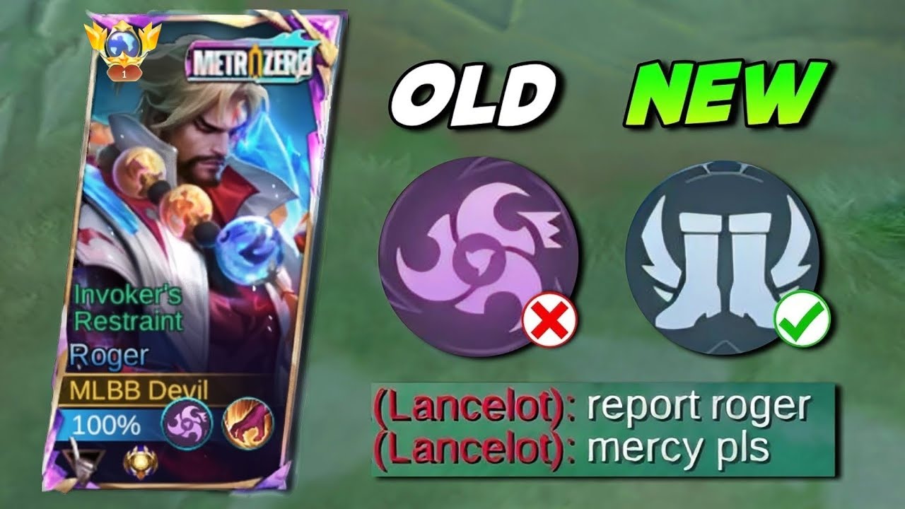 ONLY 1% OF ROGER USERS KNOW THISEMBLEM ON RANK GAME | ROGER BESTBUILD & EMBLEM |MLBB