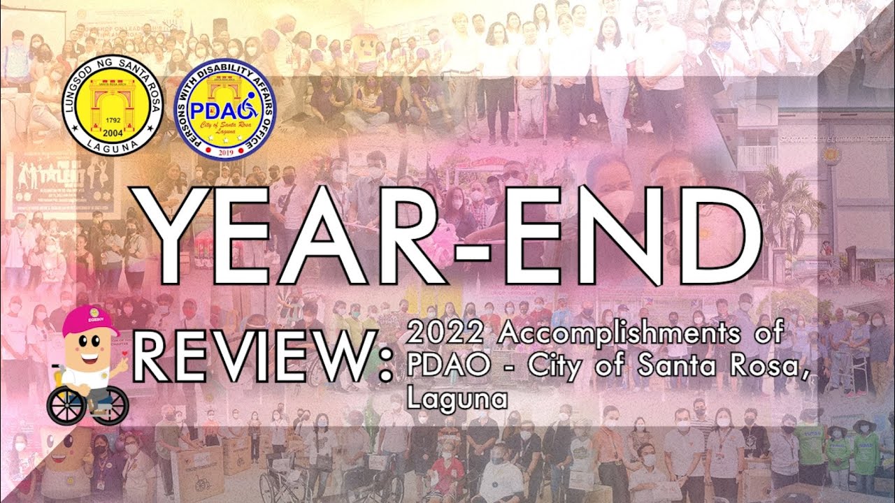 PDAO - City of Santa Rosa, Laguna : Highlights of 2022 Accomplishments