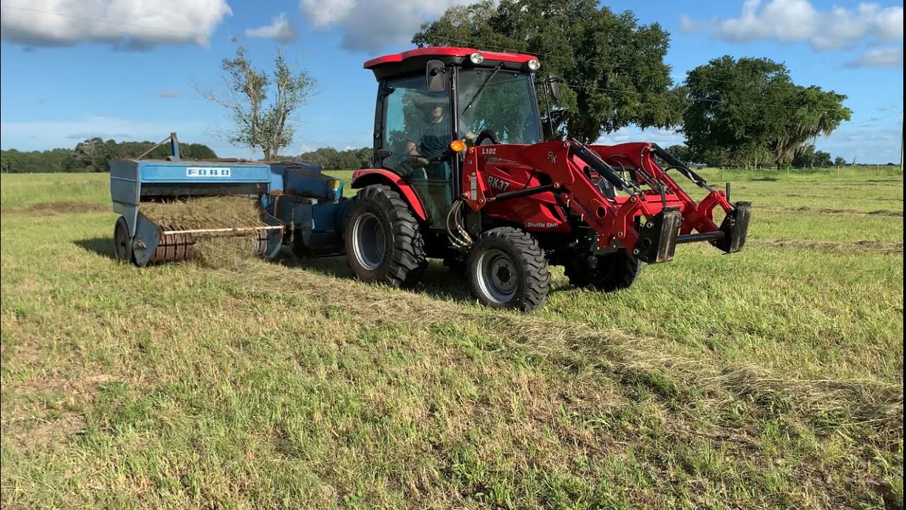 Can a Rural King RK37 tractor bale hay?