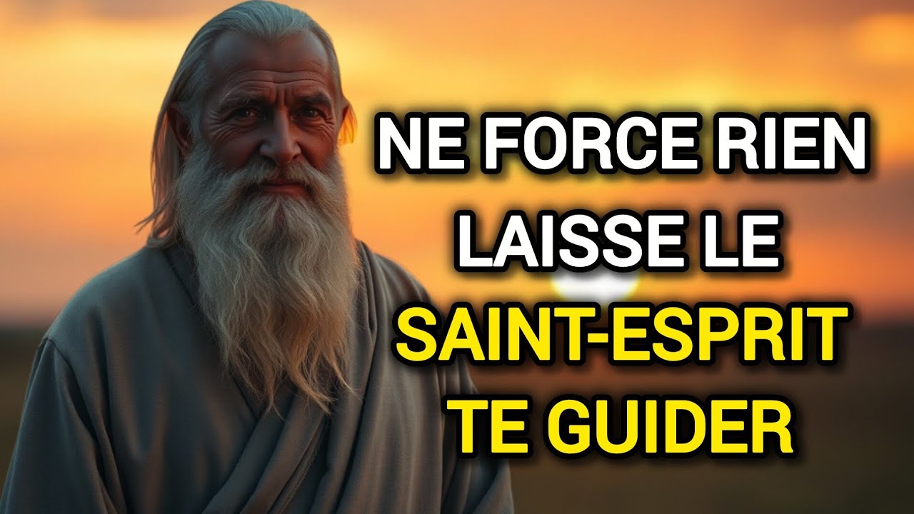 Ne force rien : laisse le Saint-Esprit te guider quand tu ne sais plus quoi faire | Message puissant