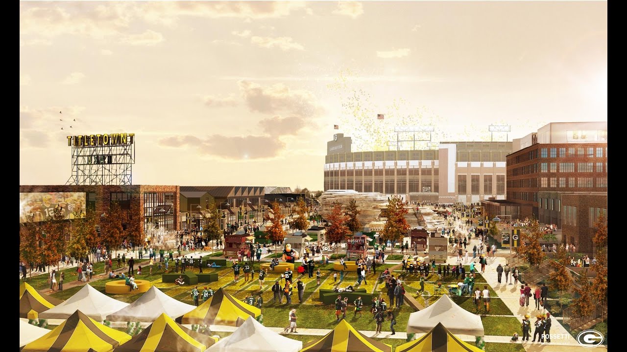 Green Bay Packers Titletown District Animation