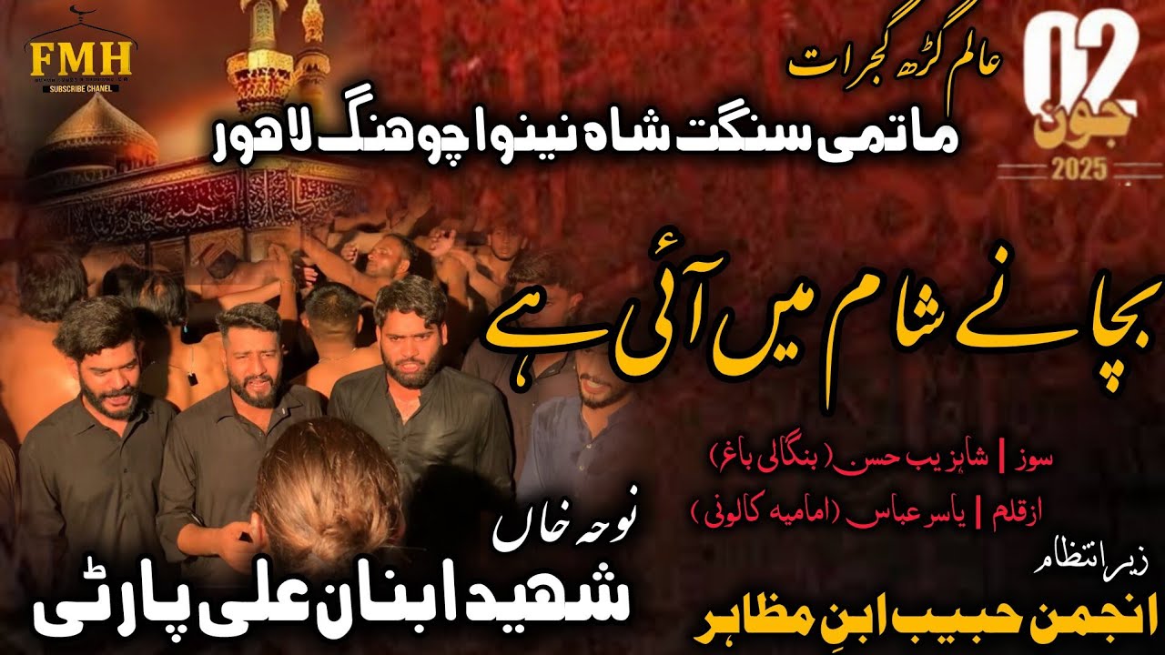 Bachany Sham main Aai Ha Bhai ka | 20 jaith 2025 | Shaheed Ibnan Ali party | Salar Awais Haider |
