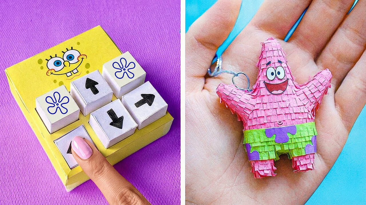 Easy Origami for Beginners 📄 Cute Paper SpongeBob Crafts & Shapes