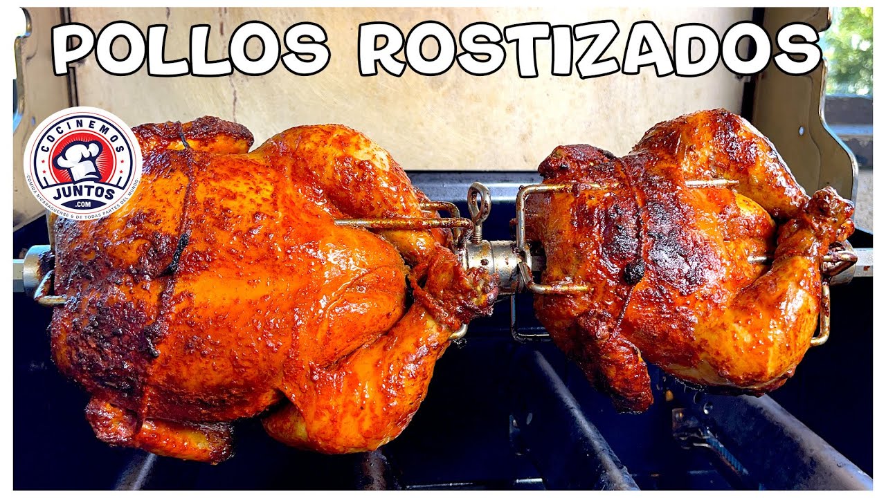 Pollos rostizados marinados en achiote y pimentón ahumado