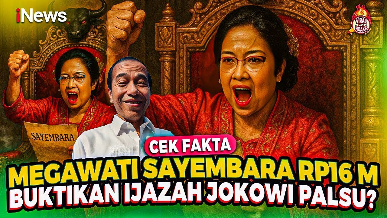 Benarkah Megawati Bikin Sayembara Rp16 M Buktikan Ijazah Jokowi Palsu? Cek Fakta | Viral tapi Hoaks