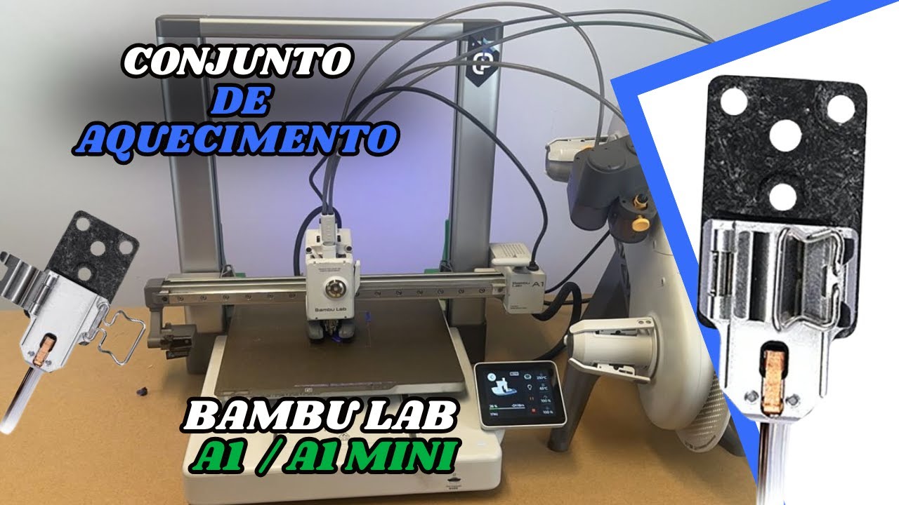 Apertando Parafusos do Conjunto de Aquecimento na Bambu LAB A1 / A1 MINI | Tutorial Central Print 3D