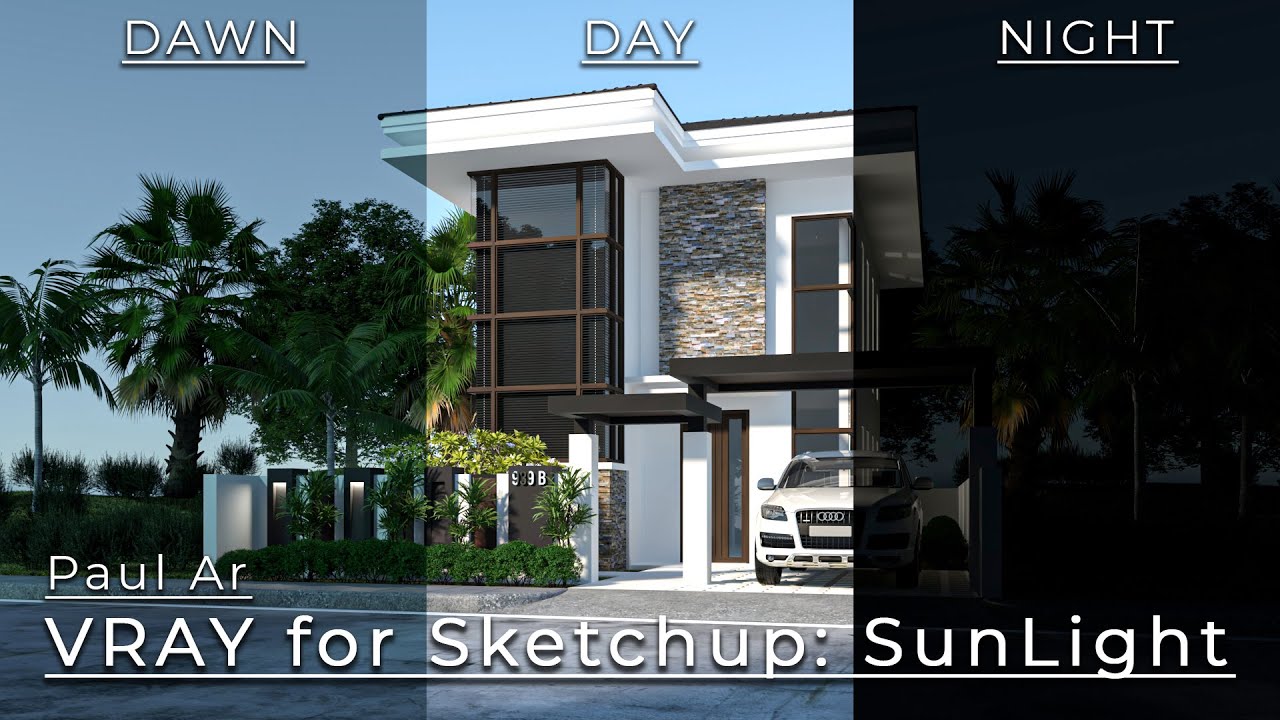 Vray for Sketchup Sunlight Setting