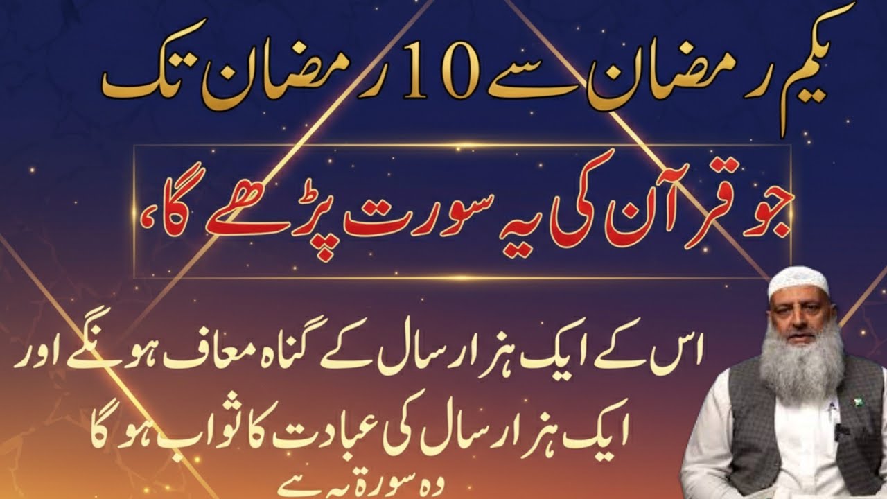 Ramzan ke Pehle 10 Din Aur 1 Surah (Hazaar Saal Ka Sawab) Dr Hammad Lakhvi