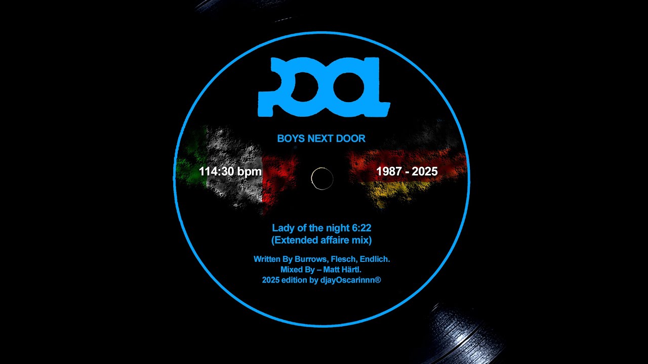 Boys Next Door - Lady Of The Night (The extended affair remix)