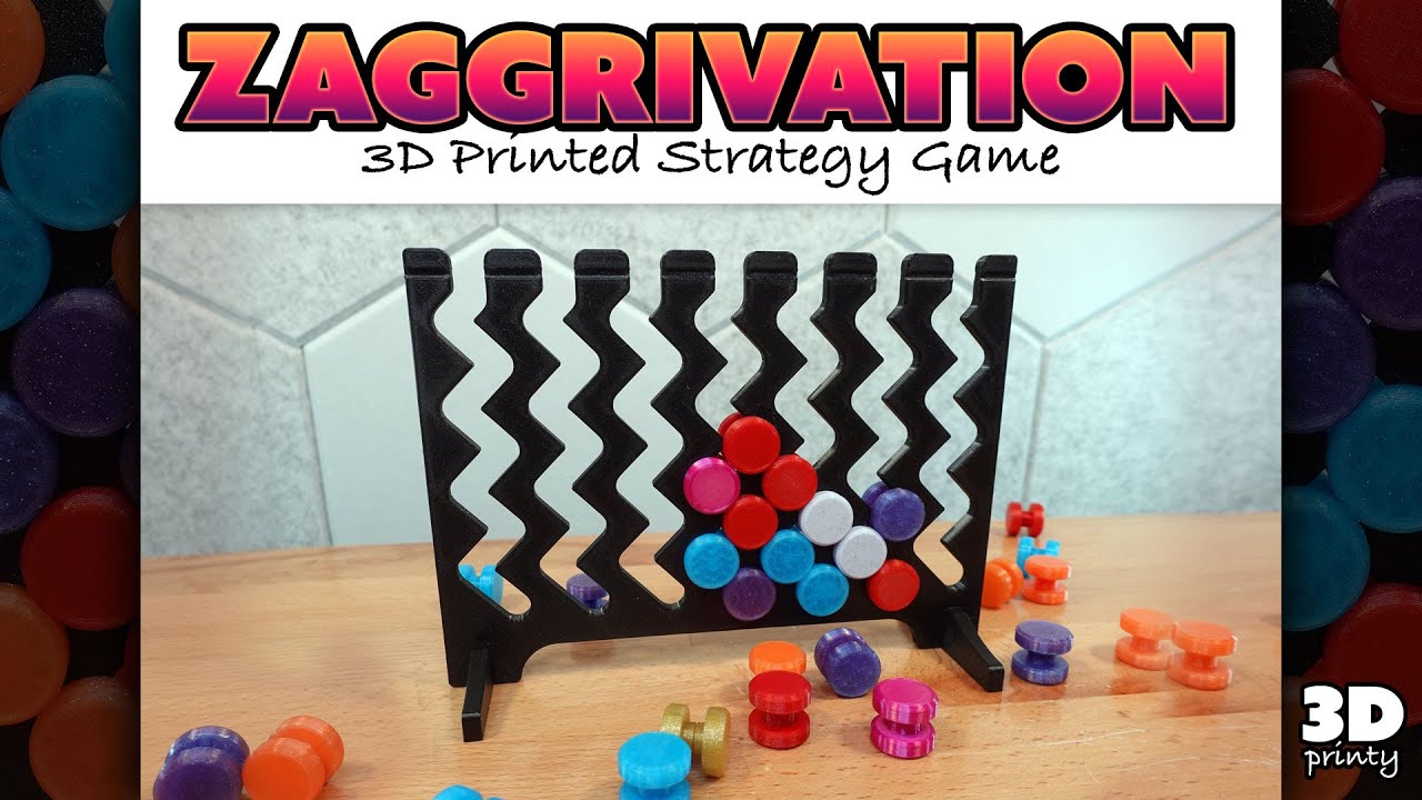 Zaggrivation - 3D Printed Strategy Game