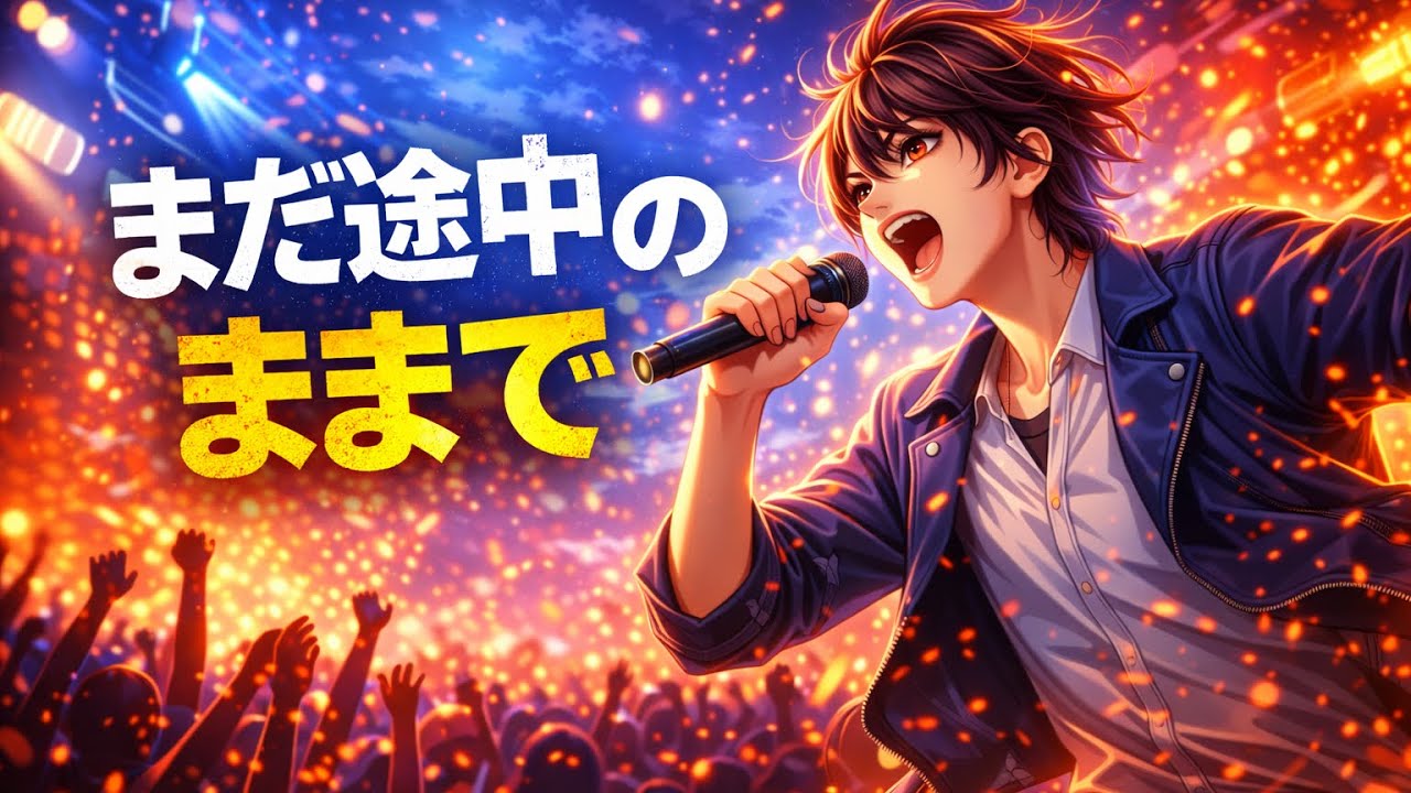 まだ途中のままで｜キー高め×疾走感ポップ｜前に進む日本語オリジナル曲