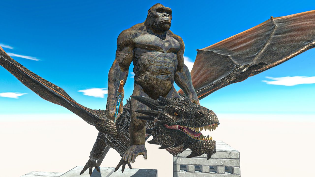 KING KONG BATTLES ON BUILDING - Animal Revolt Battle Simulator