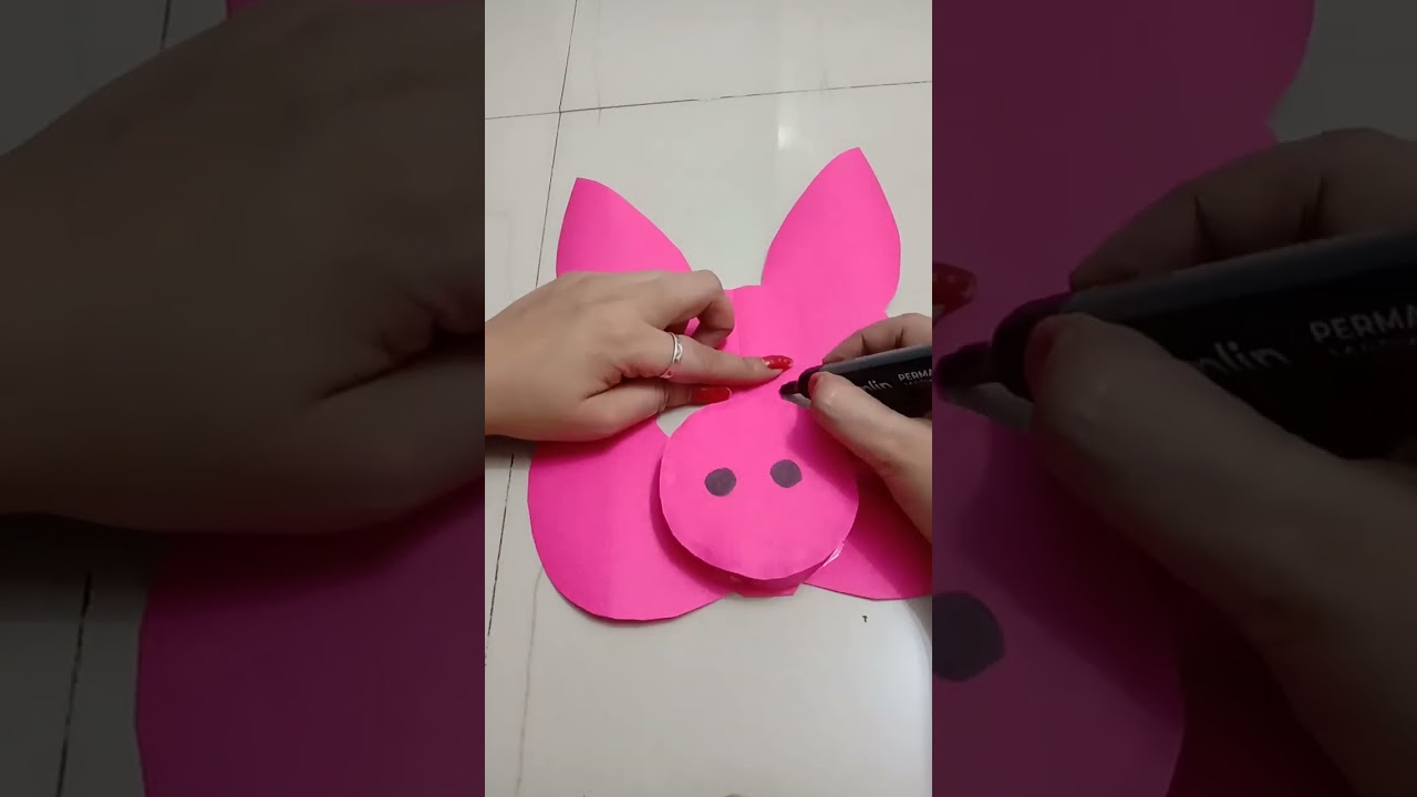The Three Little Pigs Mask / How to make a Mask / Animal Mask / Pig Mask