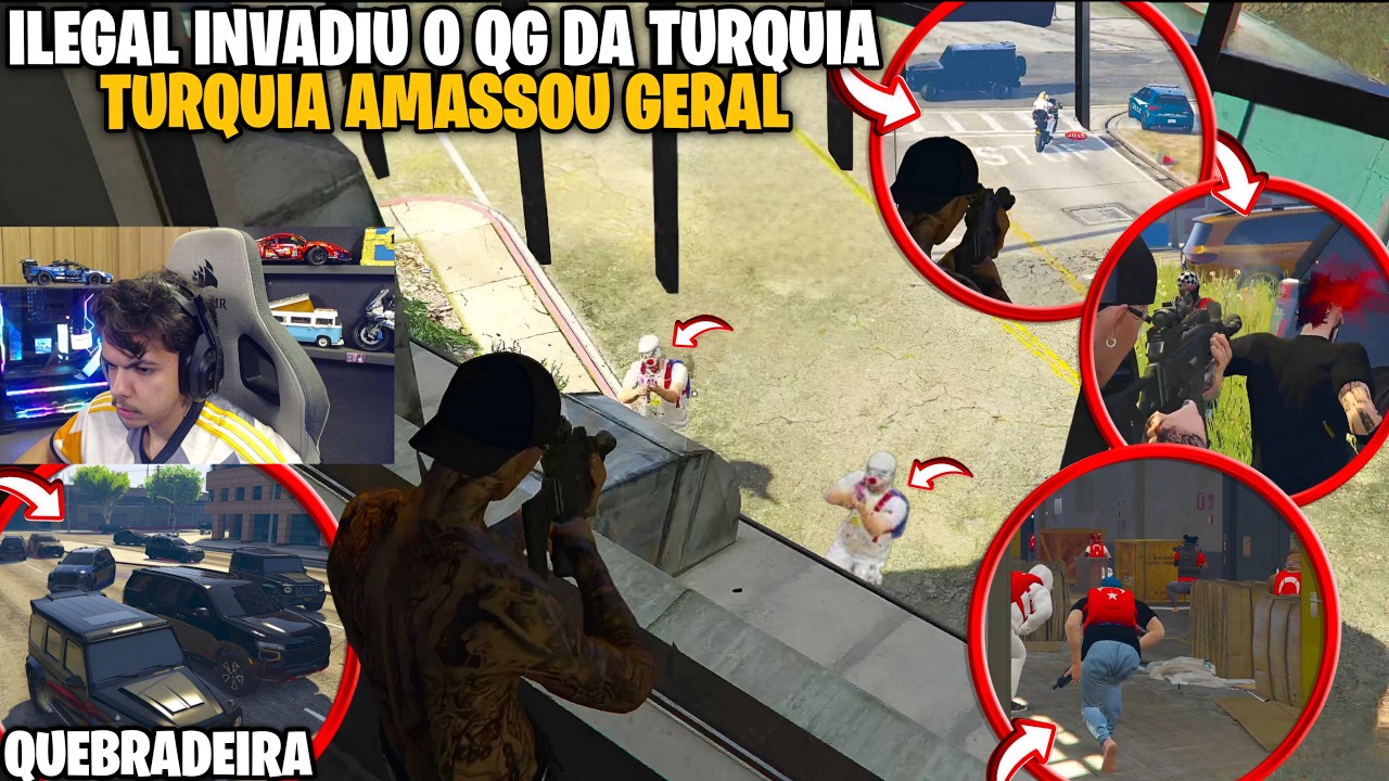 TURQUIA PERDEU A FAVEL4 E COMPROU UM QG | ILEG4L INVADIU O QG DA TURQUIA | DEU RUIM? | QUEBRADEIRA!